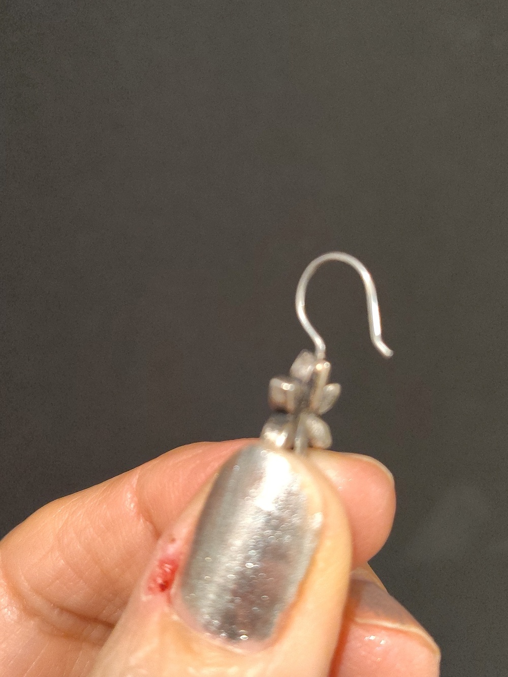 Marcasite In Sterling Silver Earrings - Picture 6 of 6